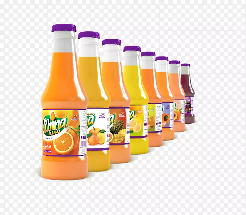橙汁饮料玻璃瓶橙汁软饮料汽水饮料