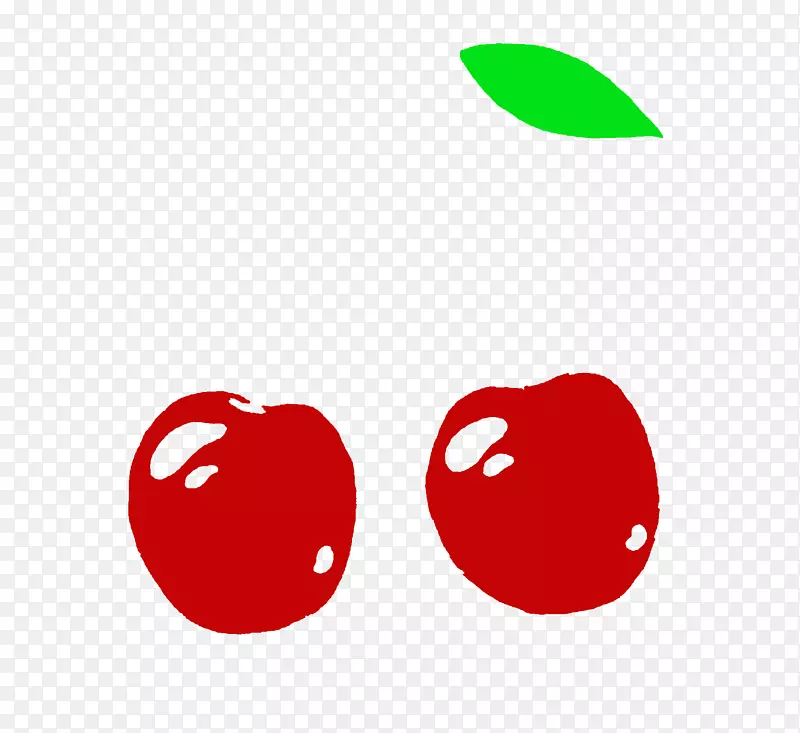 绘制樱桃剪贴画素描颜色-樱桃