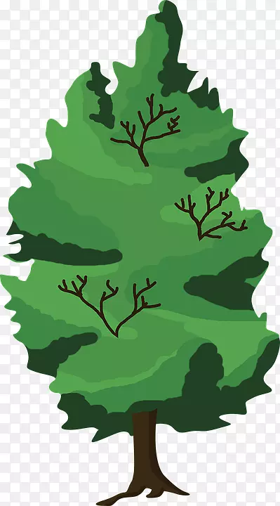 剪贴画树森林图.树