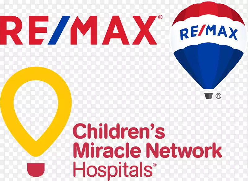 儿童奇迹网络医院Re/max，LLC热气球标识-ReMax气球