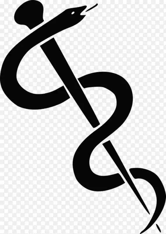 Asclepius图形剪贴画杆.符号