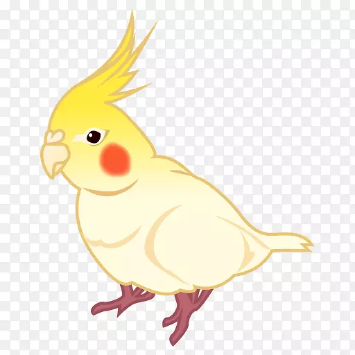 鸡夹艺术鹦鹉插图-稻穗