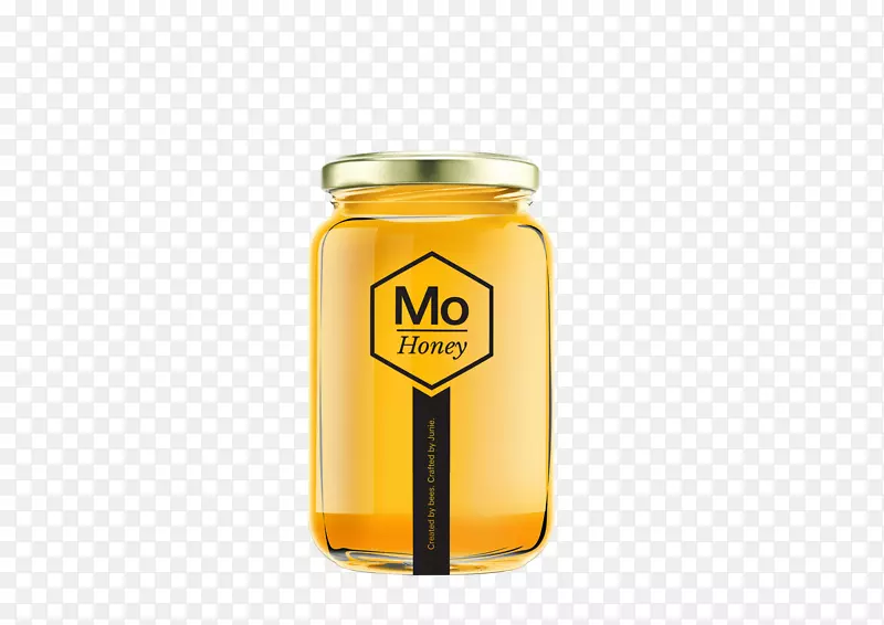 蜂蜜制品食品罐包装和标签.蜂蜜