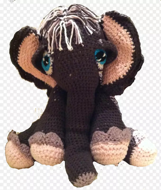 钩针毛绒玩具&可爱的玩具，大象，非洲大象-大象