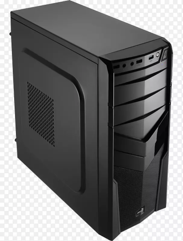 电脑机箱和机壳电源装置微atx空气冷却器v2x版中型塔黑色计算机箱冷却塔