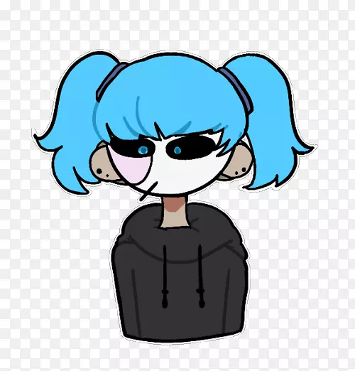 SallyFace Tumblr剪贴画博客插图-萨利脸艺术