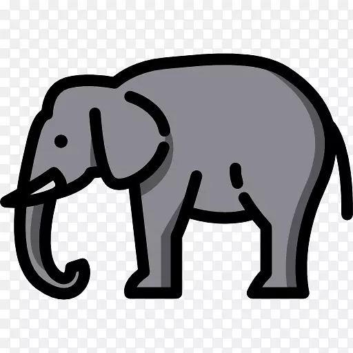 印度象非洲象剪贴画计算机图标png图片.大象图标