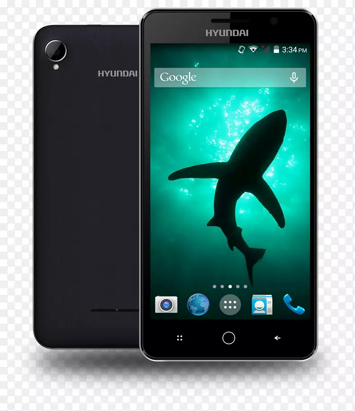 智能手机现代鲨鱼5‘功能手机现代泰坦LTE-5.5“解锁双sim 8MP相机w/双闪光灯(金)-现代