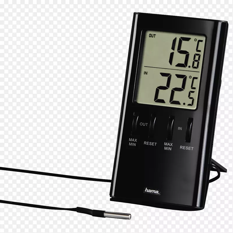 温度计气象站湿度计传感器显示装置温度计卡通