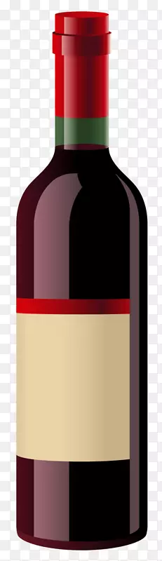 红酒白葡萄酒剪辑艺术瓶-葡萄酒