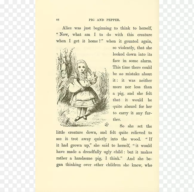 爱丽丝在仙境中的冒险画插图纸-爱丽丝(爱丽丝在仙境中的冒险)