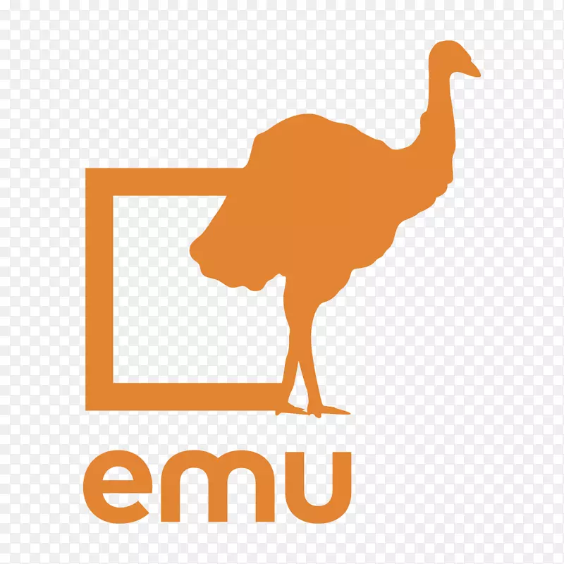 徽标普通鸵鸟沃肯丁有限责任公司phius认证建筑商培训emu的被动房屋快乐时刻-emu形象