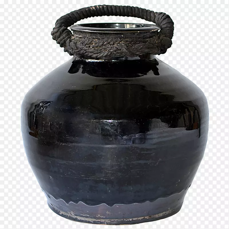 古瓷花瓶陶罐-古董