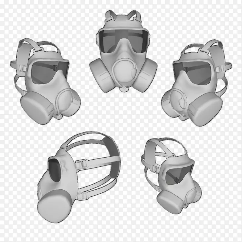 产品设计个人防护设备头盔防毒面具图纸