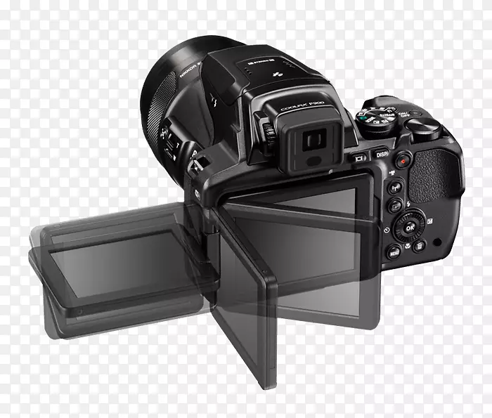 变焦镜头Nikon Coolpix P 900 16.0MP紧凑型数码相机-黑色Nikon Coolpix P 900 16MP 83x超级变焦4kfi全球定位系统数码相机桥式照相机