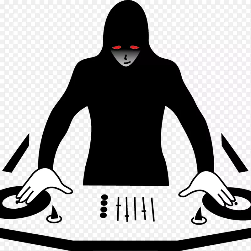 碟形骑师标志图形设计虚拟DJ-设计