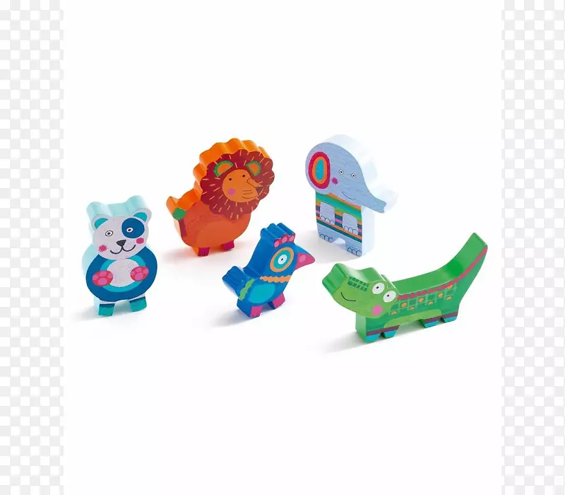 拼图玩具喷雾器木动物玩具
