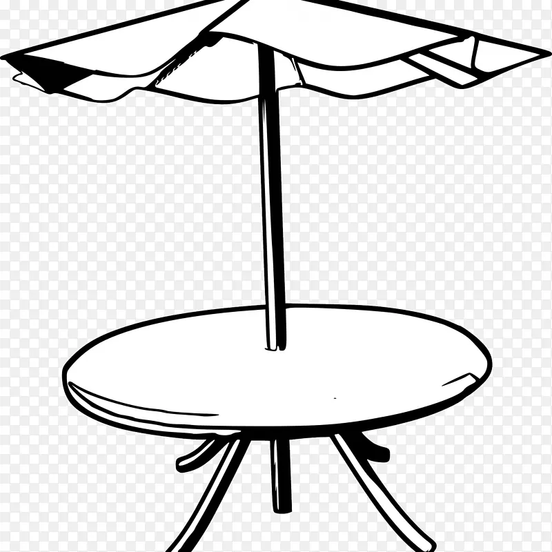 餐桌，花园，家具，剪贴画，露台，雨伞-桌子