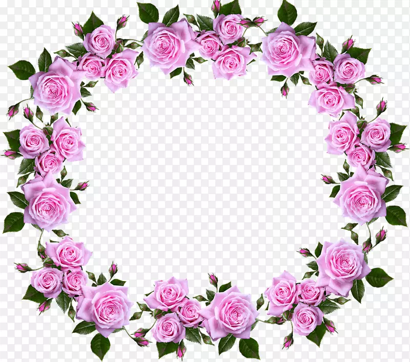 剪贴画玫瑰画框心脏图像-玫瑰