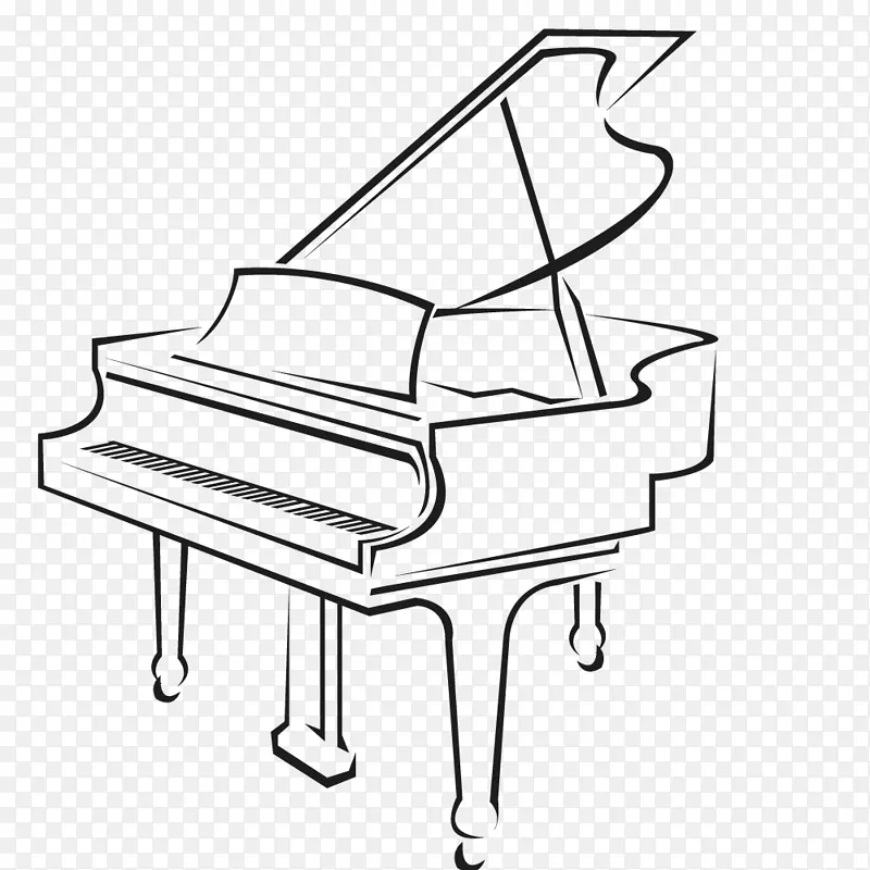 钢琴绘画和弦音乐键盘图像.钢琴
