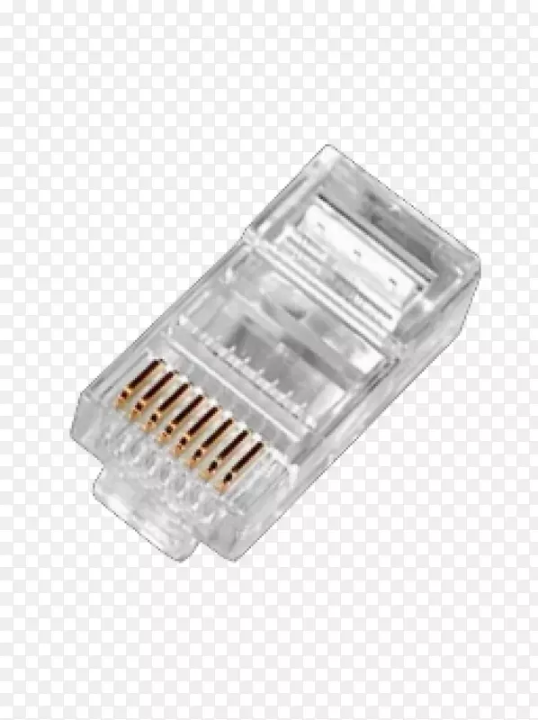 8p8c类5类电缆电连接器注册千斤顶双绞线-rj 45
