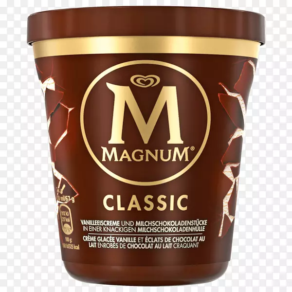 Magnum冰淇淋浴缸巧克力香草冰淇淋