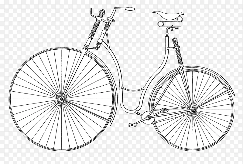 图形便士自行车车轮摄影.自行车