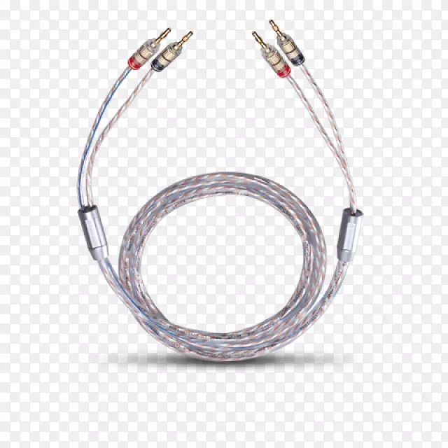 电缆扬声器电线oehlbach 2m双混两根香蕉扬声器terratec iRadio 300网络音频播放器.电缆