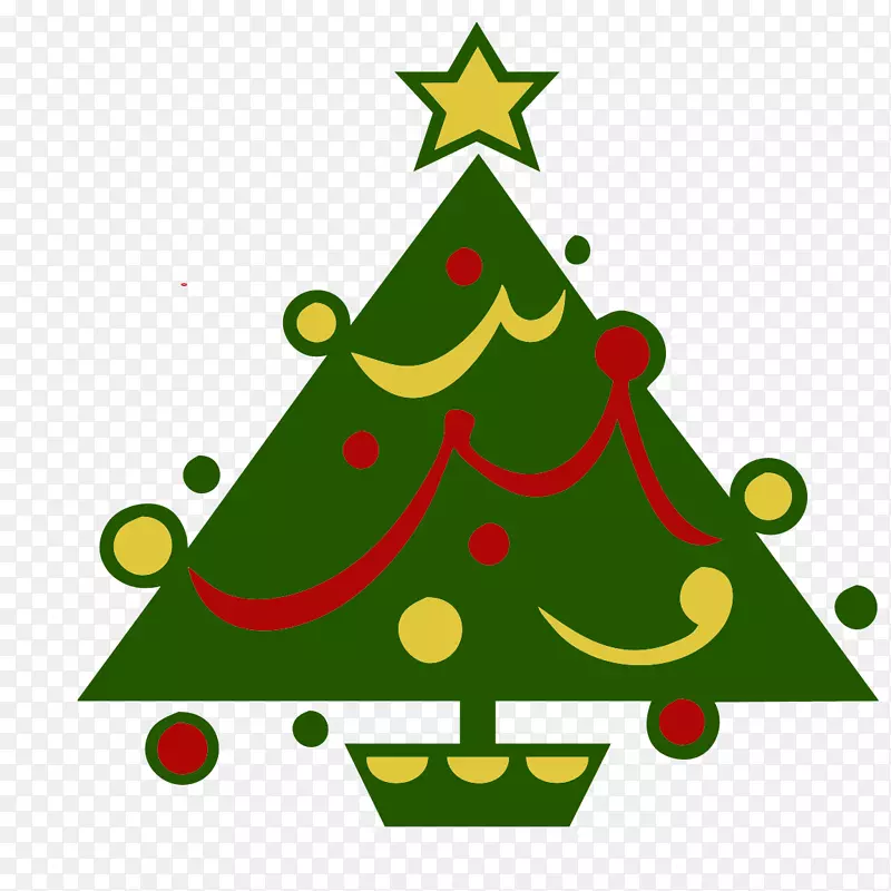 圣诞树圣诞剪贴画圣诞装饰品圣诞树