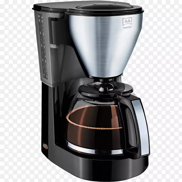 咖啡壶煮咖啡，梅里塔杯水，热水器是洗碗机/壶-咖啡。