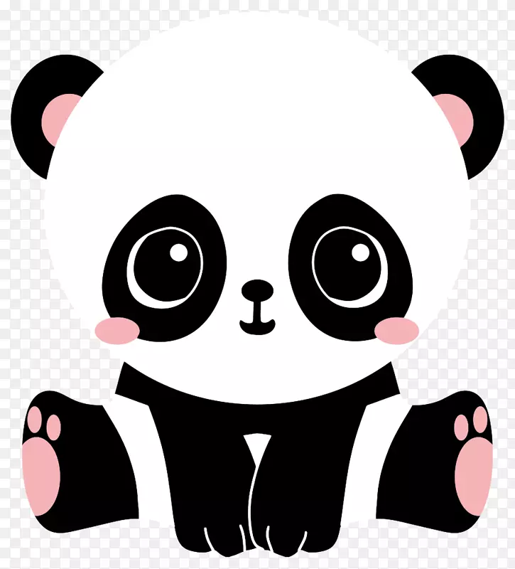 大熊猫熊夹艺术开放部分可爱-熊