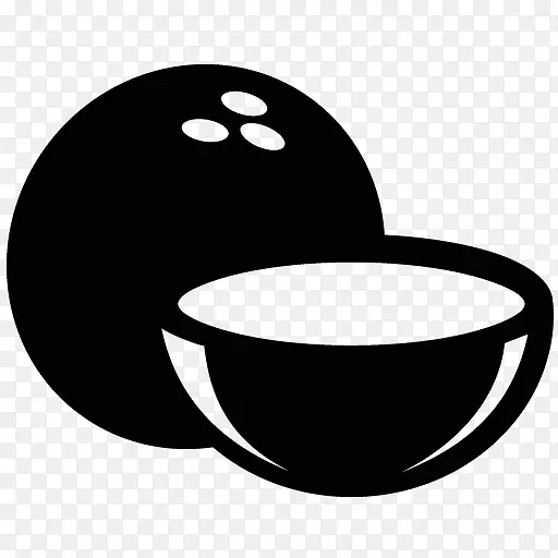 电脑图标剪辑艺术咖啡杯吃食物-椰子图标