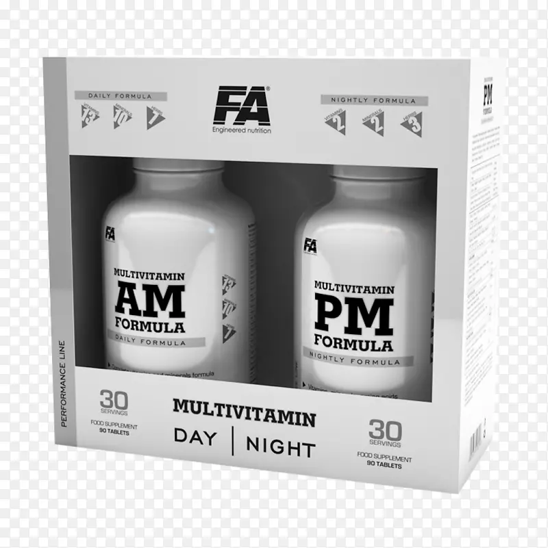 多种维生素Am+PM膳食补充剂12小时时钟片