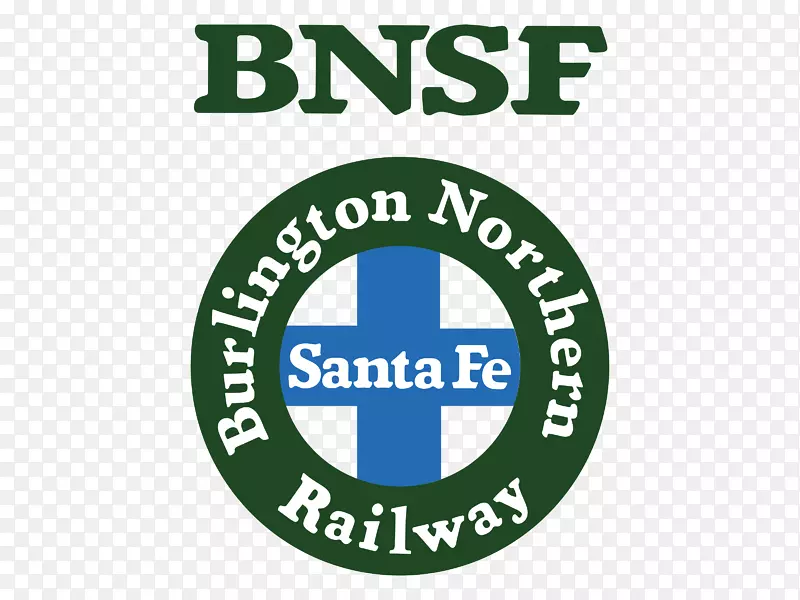 徽标bnsf铁路运输列车atchison，topeka和圣达菲铁路-火车
