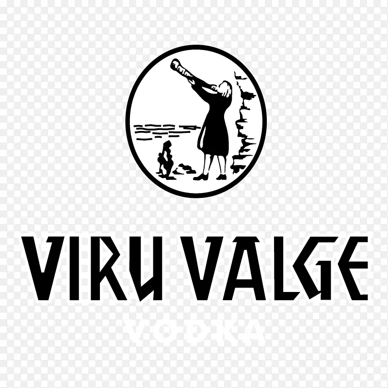 徽标Viru Valge白色伏特加图形伏特加