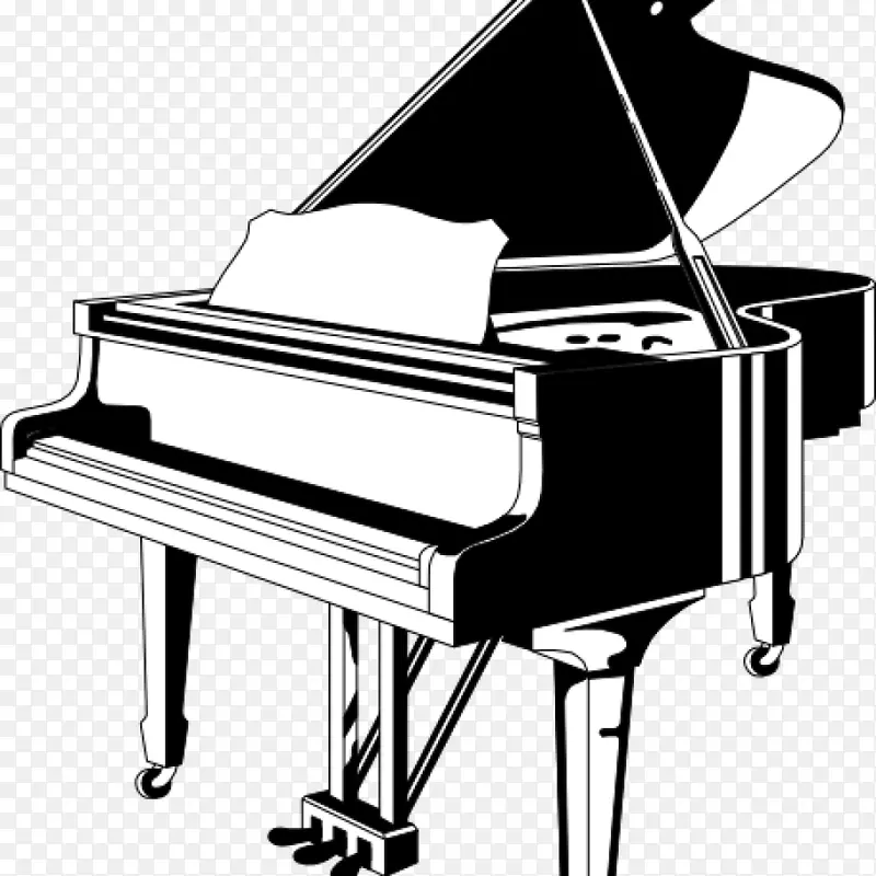 钢琴剪贴画音乐键盘图像图.钢琴