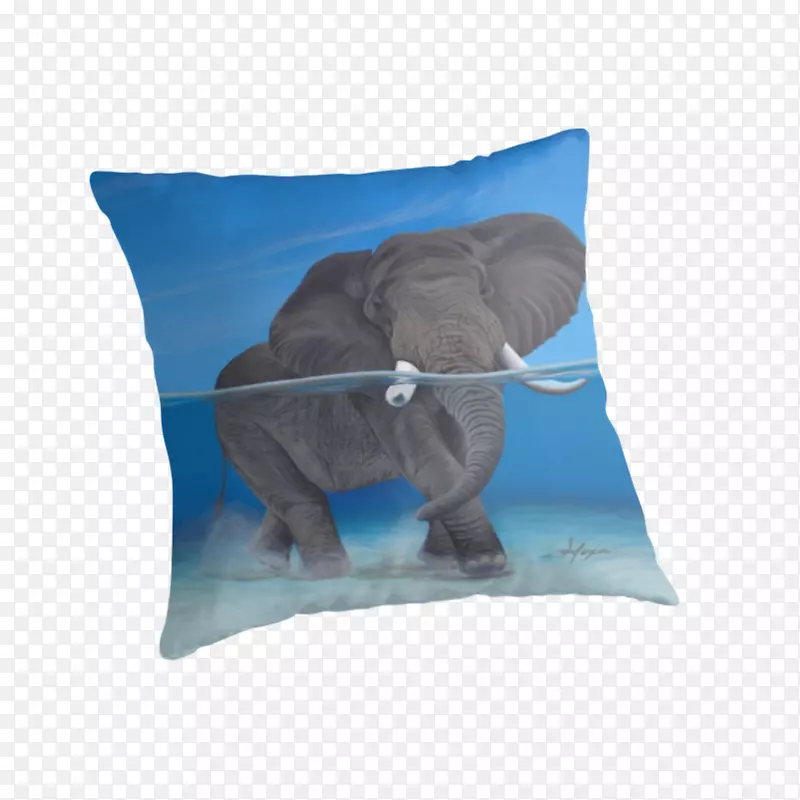印度象抛枕头垫大象-枕头