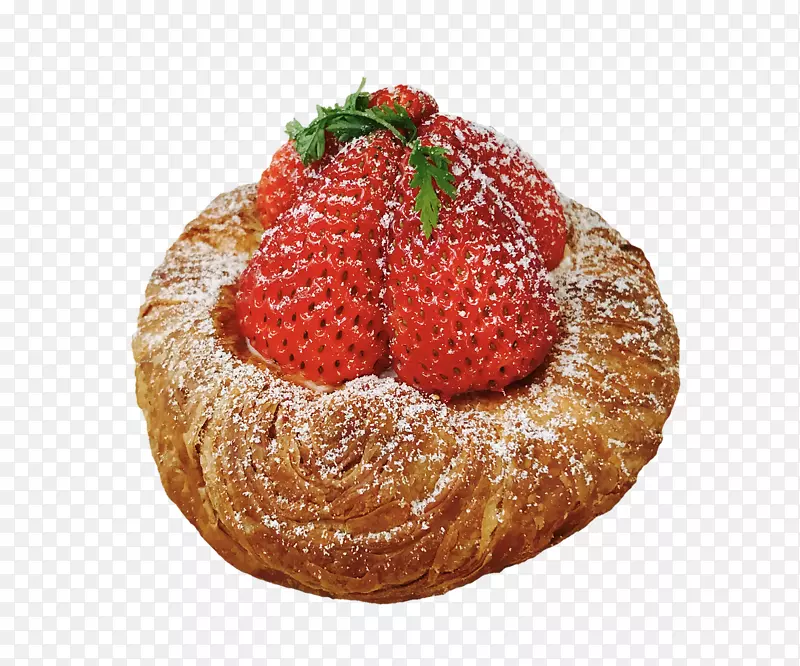 草莓馅饼天鹅绒露台蛋糕甜点-草莓
