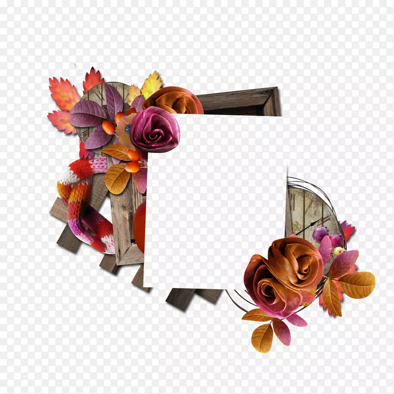 花卉设计剪贴画png图片图像图片帧.moldura madeira