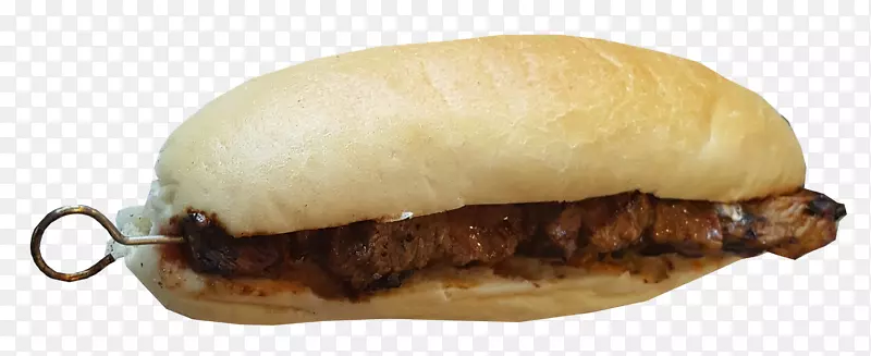 烤肉串帕尼尼菜汉堡三明治-面包