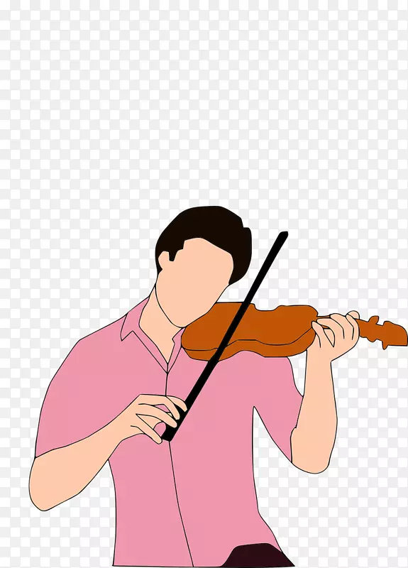 剪贴画小提琴手-小提琴