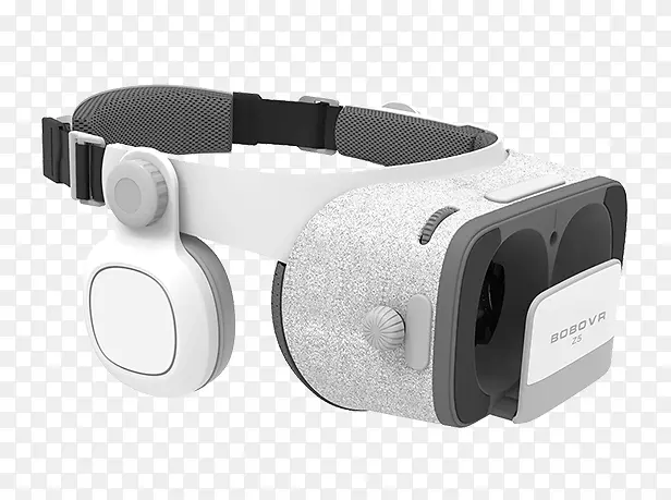 虚拟现实耳机浸入谷歌纸板-虚拟现实