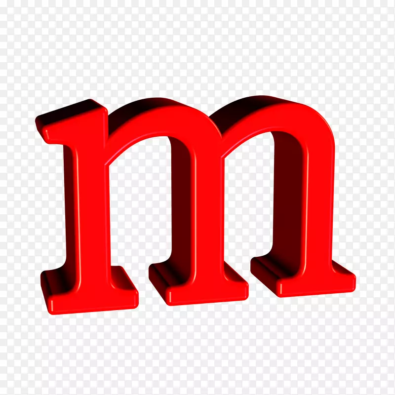 字母字母表字体字符.字母m-彩色字母m