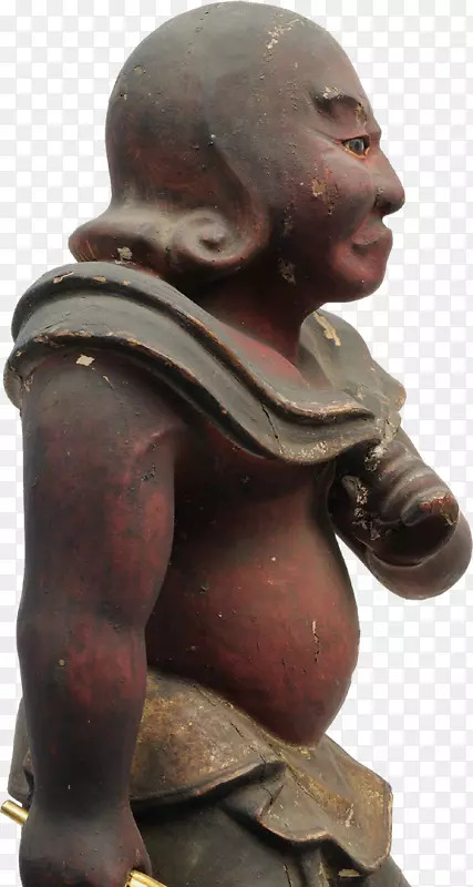 青铜雕塑制多迦童子AcalaEdo时期-Migi