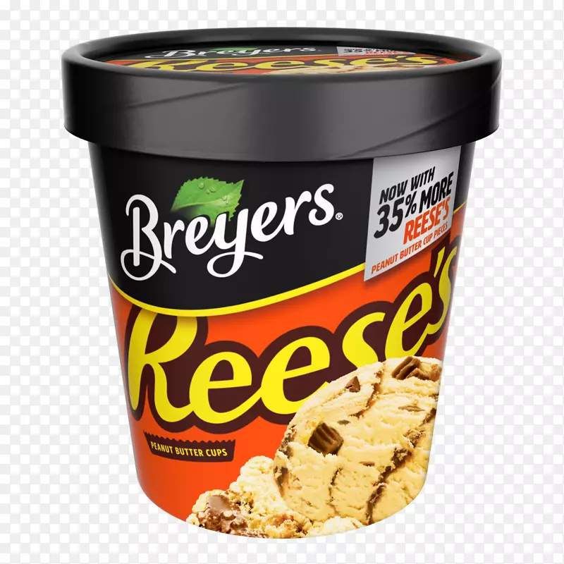 布雷耶斯冰淇淋里斯花生酱杯奶制品-冰淇淋