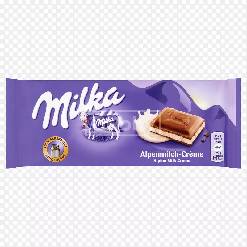 米尔卡巧克力棒白巧克力牛奶