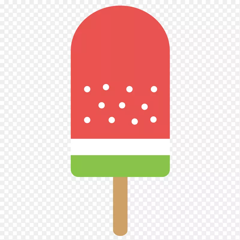 冰淇淋插图冰淇淋POPS文字产品设计-冰淇淋