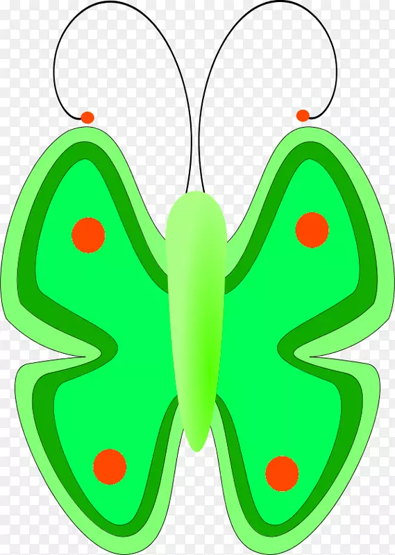 毛茸茸的蝴蝶剪贴画昆虫图片-蝴蝶