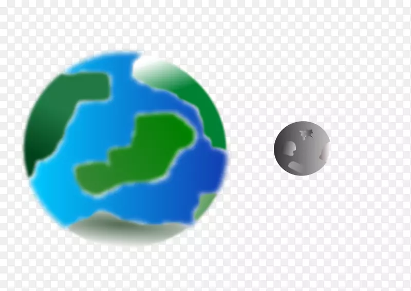 地球剪贴画图形月亮露台-地球