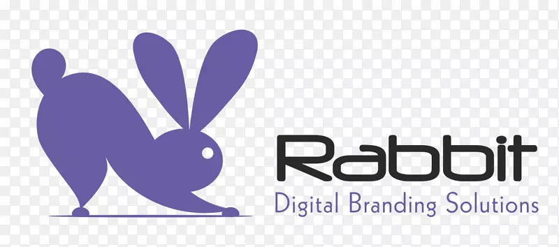兔子数字品牌解决方案喜庆山徽标兔数字品牌解决方案-兔子